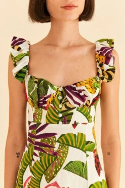 Farm Rio Striped Forest Mini Dress 8 Farm Rio Striped Forest Mini Dress -Modern Dress World 311388 04