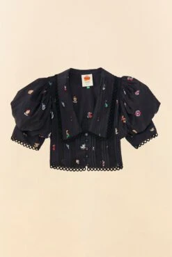 Farm Rio Zodiac Cross Stitch Crop Top -Modern Dress World 311429 06 1