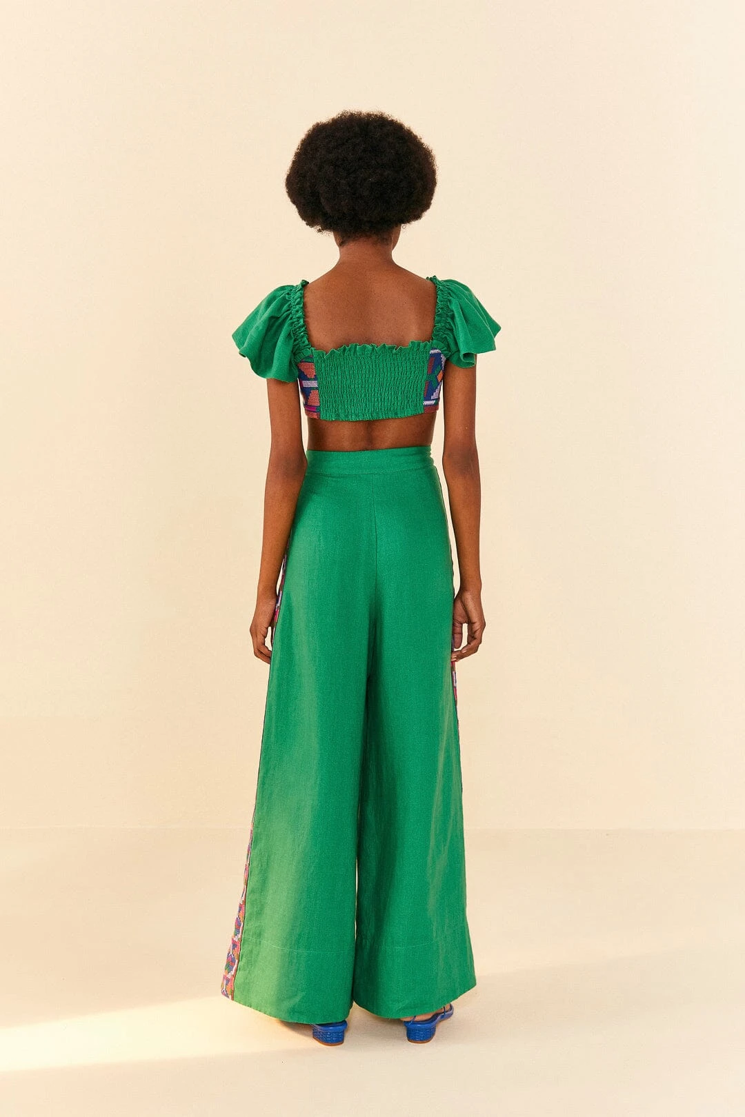 Farm Rio Embroided Green Pants 4 Farm Rio Embroided Green Pants - Image 4