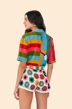 Farm Rio Multi Circles Crochet Shorts -Modern Dress World 311562 03