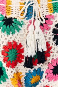 Farm Rio Multi Circles Crochet Shorts -Modern Dress World 311562 04