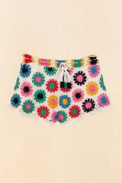 Farm Rio Multi Circles Crochet Shorts -Modern Dress World 311562 06