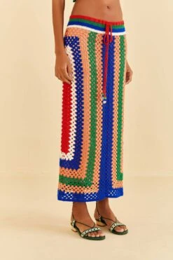 Farm Rio Pitta Crochet Skirt -Modern Dress World 311945 03