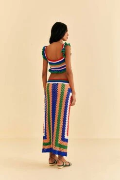Farm Rio Pitta Crochet Skirt -Modern Dress World 311945 04