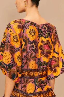 Farm Rio Blush Garden Bloom Maxi Dress 11 Farm Rio Blush Garden Bloom Maxi Dress -Modern Dress World 312002 05