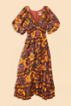 Farm Rio Blush Garden Bloom Maxi Dress 13 Farm Rio Blush Garden Bloom Maxi Dress -Modern Dress World 312002 07