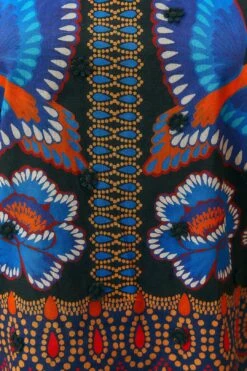 Farm Rio Black Ainika Sparkle Short Sleeve Blouse -Modern Dress World 312281 05