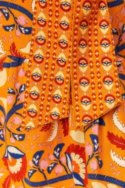 Farm Rio Yellow Palms Party Midi Dress 14 Farm Rio Yellow Palms Party Midi Dress -Modern Dress World 312461 07