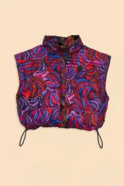 Farm Rio Black Wild Horses Reversible Puffer Jacket -Modern Dress World 312503 011