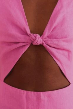 Farm Rio Pink Cut Out Short Sleeve Midi Dress 10 Farm Rio Pink Cut Out Short Sleeve Midi Dress -Modern Dress World 313597 05