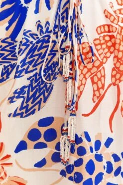 Farm Rio Off-White Mixed Lobsters Midi Dress 11 Farm Rio Off-White Mixed Lobsters Midi Dress -Modern Dress World 313608 05