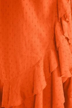Farm Rio Orange Ruffles Midi Dress 7 Farm Rio Orange Ruffles Midi Dress -Modern Dress World 313610 03