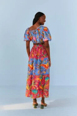 Farm Rio Macaw Party Mix Maxi Skirt -Modern Dress World 313623 04