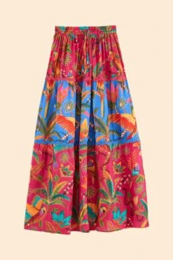 Farm Rio Macaw Party Mix Maxi Skirt -Modern Dress World 313623 06
