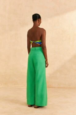 Farm Rio Bright Green Tailored Pants -Modern Dress World 313628 04