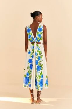 Farm Rio Off-White Romantic Garden Midi Dress 7 Farm Rio Off-White Romantic Garden Midi Dress -Modern Dress World 313630 03