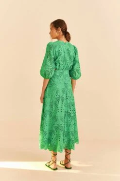 Farm Rio Green Richelieu Midi Dress 9 Farm Rio Green Richelieu Midi Dress -Modern Dress World 313648 04