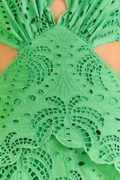 Farm Rio Green Richelieu Midi Dress 10 Farm Rio Green Richelieu Midi Dress -Modern Dress World 313648 05