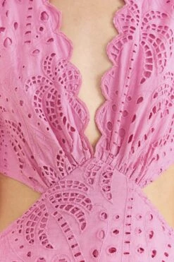 Farm Rio Pink Richelieu Midi Dress -Modern Dress World 313649 05