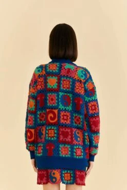 Farm Rio Crochet Icons Cardigan -Modern Dress World 313651 04