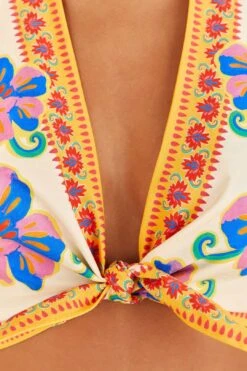 Farm Rio Off-White Vivid Garden Top -Modern Dress World 313675 05