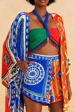 Farm Rio Off-White Pitta Colors Shorts 8 Farm Rio Off-White Pitta Colors Shorts -Modern Dress World 313676 03