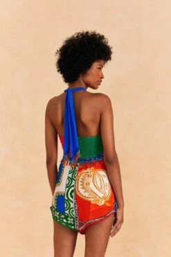 Farm Rio Off-White Pitta Colors Shorts 9 Farm Rio Off-White Pitta Colors Shorts -Modern Dress World 313676 04