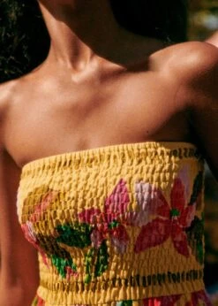 Farm Rio Summer Forest Yellow Olinda Short Dress 8 Farm Rio Summer Forest Yellow Olinda Short Dress -Modern Dress World 313791 04