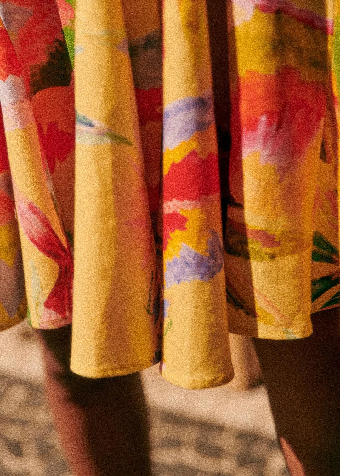 Farm Rio Summer Forest Yellow Olinda Short Dress 5 Farm Rio Summer Forest Yellow Olinda Short Dress - Image 5