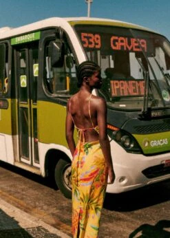 Farm Rio Summer Forest Yellow Burna Midi Dress 11 Farm Rio Summer Forest Yellow Burna Midi Dress -Modern Dress World 313793 05