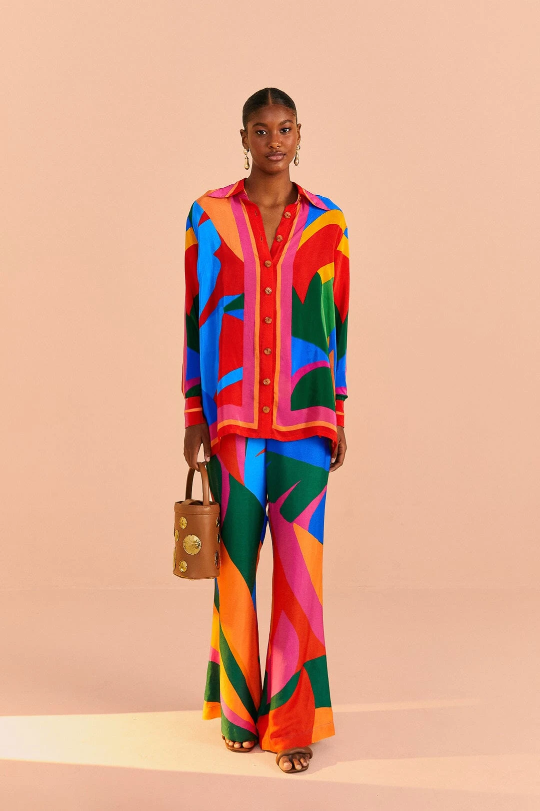 Farm Rio Colorful Leaves Lenzing™ Ecovero™ Viscose Pants 2 Farm Rio Colorful Leaves Lenzing™ Ecovero™ Viscose Pants - Image 2