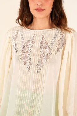 Farm Rio Off White Lace Blouse 7 Farm Rio Off White Lace Blouse -Modern Dress World 314470 04