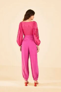 Farm Rio Pink Pants 7 Farm Rio Pink Pants -Modern Dress World 314504 03