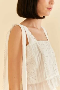 Farm Rio Off-White Lace Top 8 Farm Rio Off-White Lace Top -Modern Dress World 314505 03