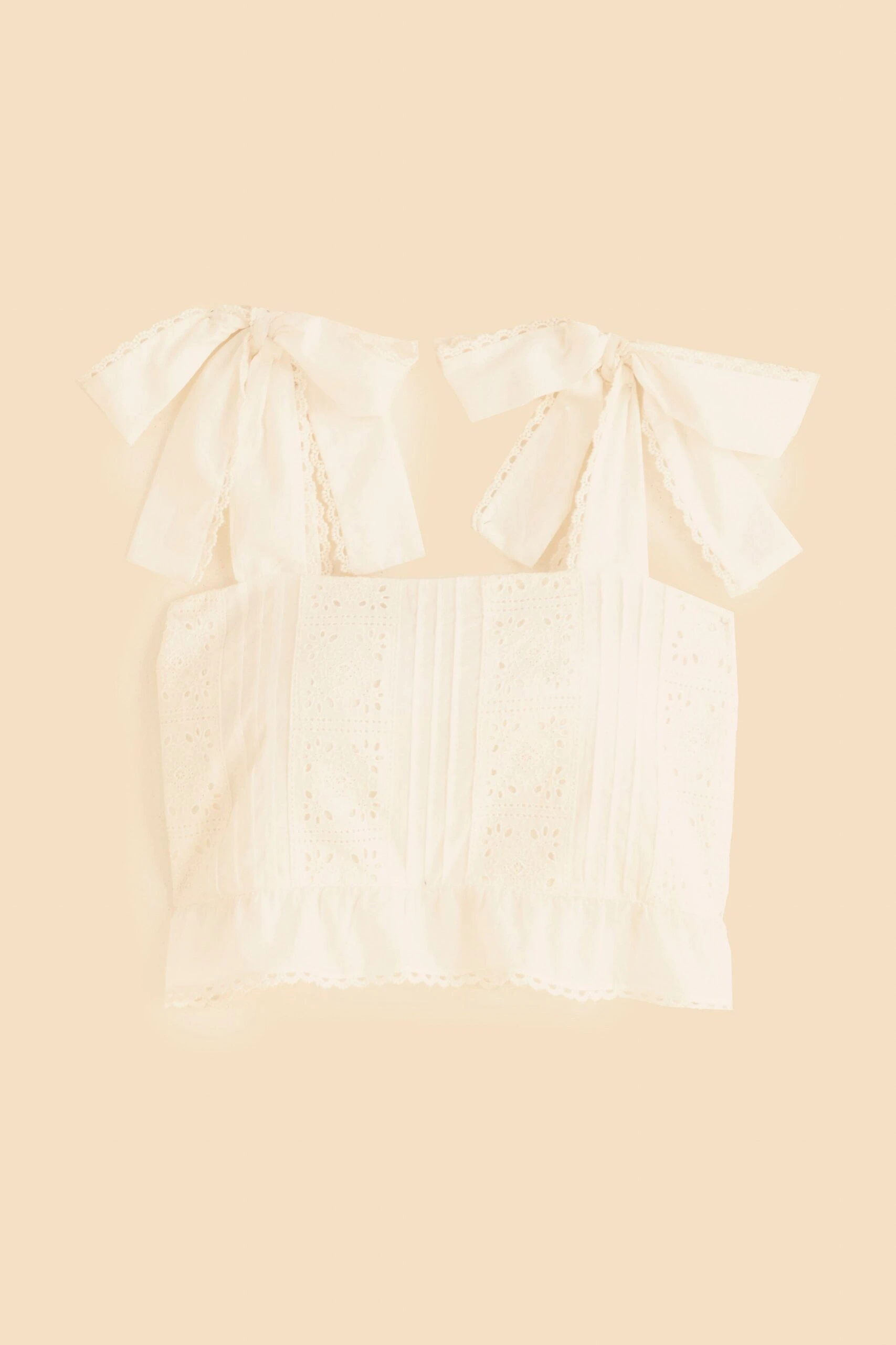 Farm Rio Off-White Lace Top 6 Farm Rio Off-White Lace Top - Image 6