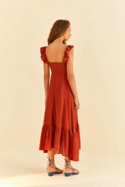Farm Rio Brown Sleeveless Maxi Dress -Modern Dress World 314507 04