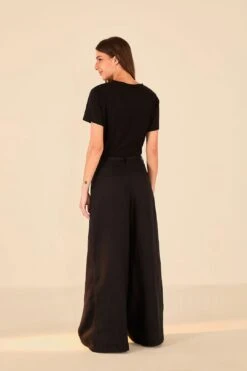 Farm Rio Black Low Waist Pants 8 Farm Rio Black Low Waist Pants -Modern Dress World 314509 03