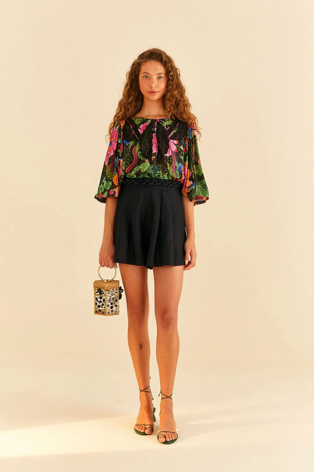 Farm Rio Black Shorts 2 Farm Rio Black Shorts - Image 2