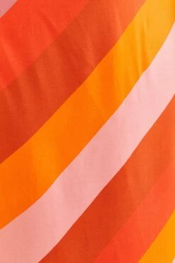 Farm Rio Party Stripes Multicolor One Shoulder Maxi Dress -Modern Dress World 314757 07