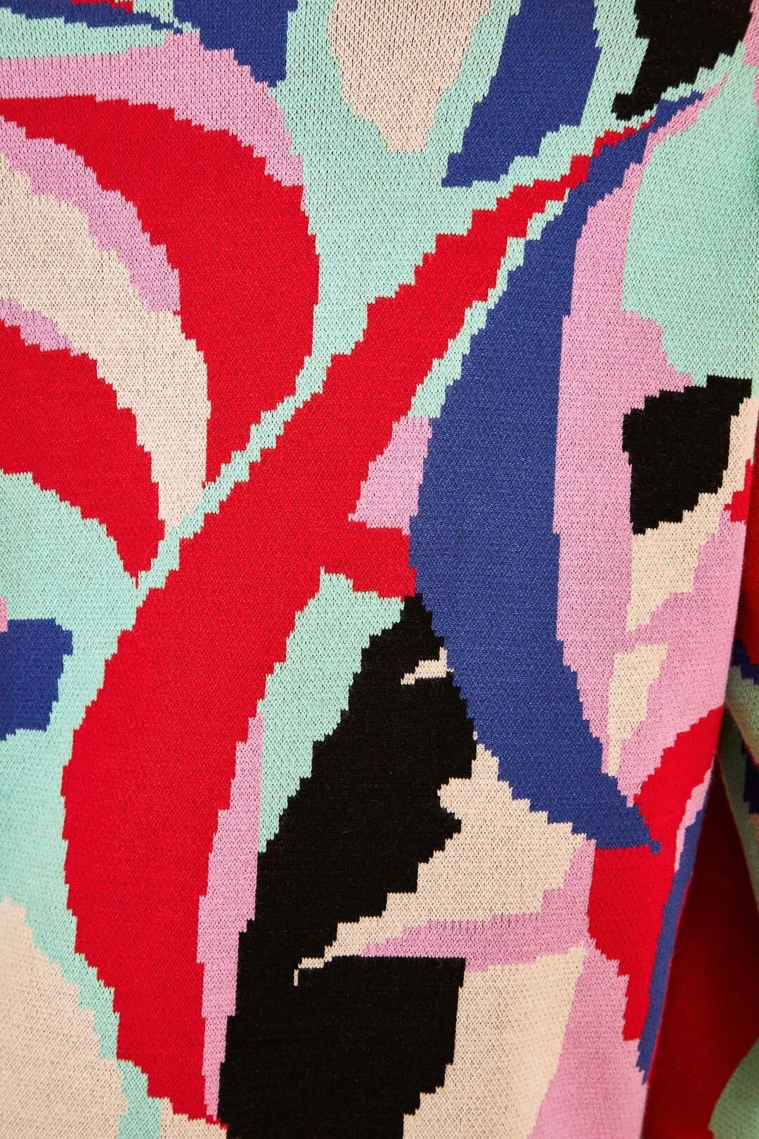 Farm Rio Colorful Monstera Knit Sweater 5 Farm Rio Colorful Monstera Knit Sweater - Image 5