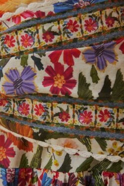 Farm Rio Off-White Tropical Yard Mini Skirt -Modern Dress World 315950 05