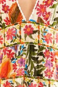 Farm Rio Off-White Tropical Yard Sleeveless Midi Dress 9 Farm Rio Off-White Tropical Yard Sleeveless Midi Dress -Modern Dress World 315951 05