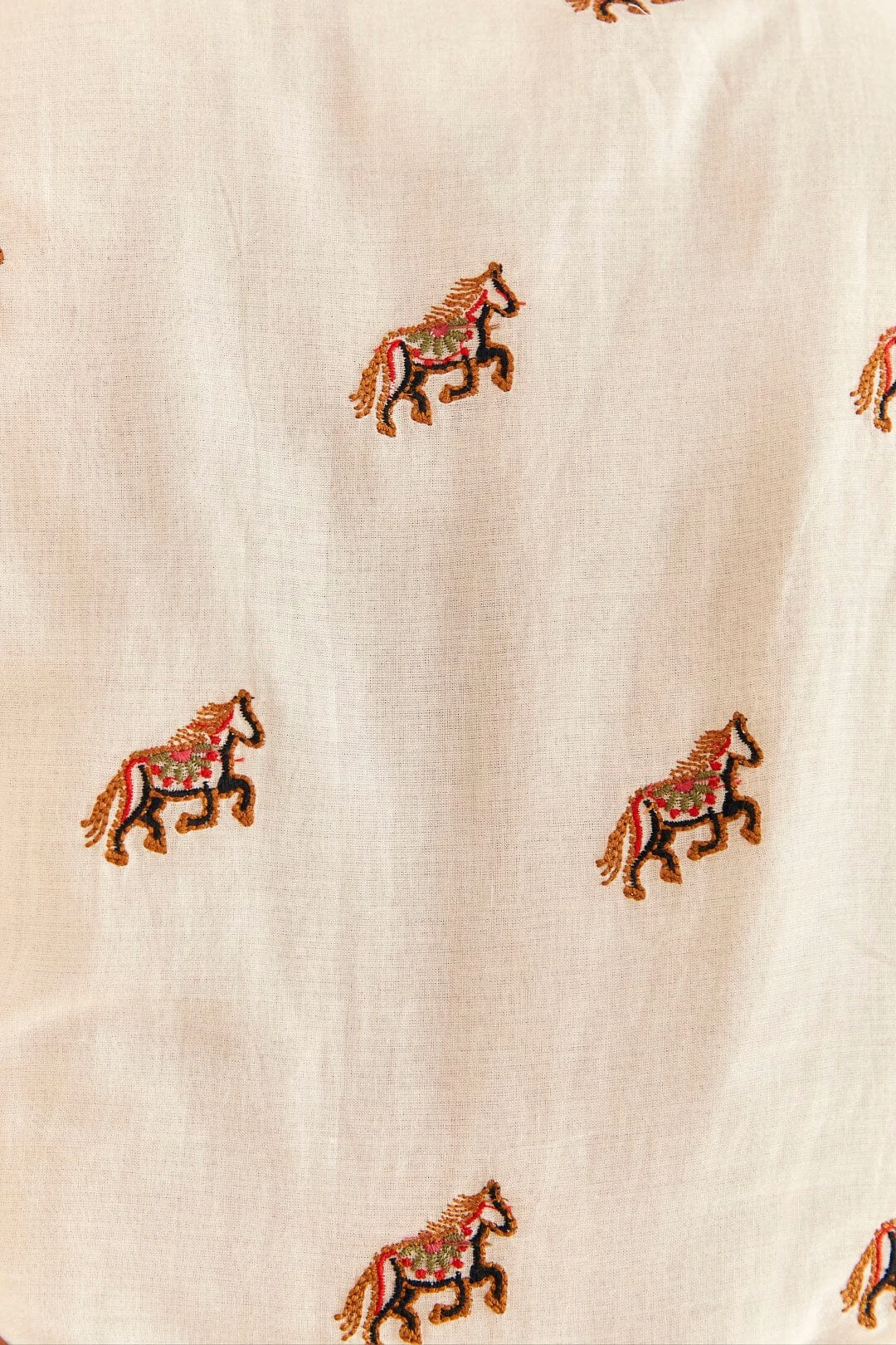 Farm Rio Off-White Embroidered Horses Midi Dress 5 Farm Rio Off-White Embroidered Horses Midi Dress - Image 5