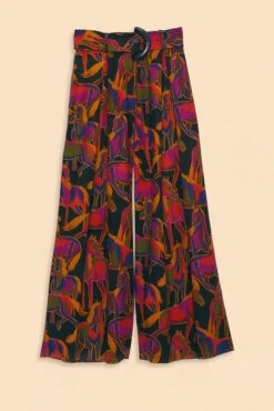 Farm Rio Black Wild Horses Pants -Modern Dress World 315969 06
