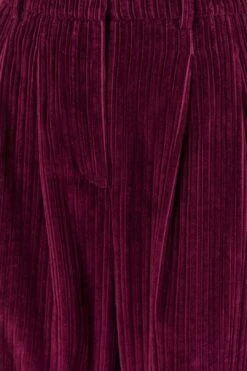 Farm Rio Burgundy Corduroy Pants 10 Farm Rio Burgundy Corduroy Pants -Modern Dress World 316009 05