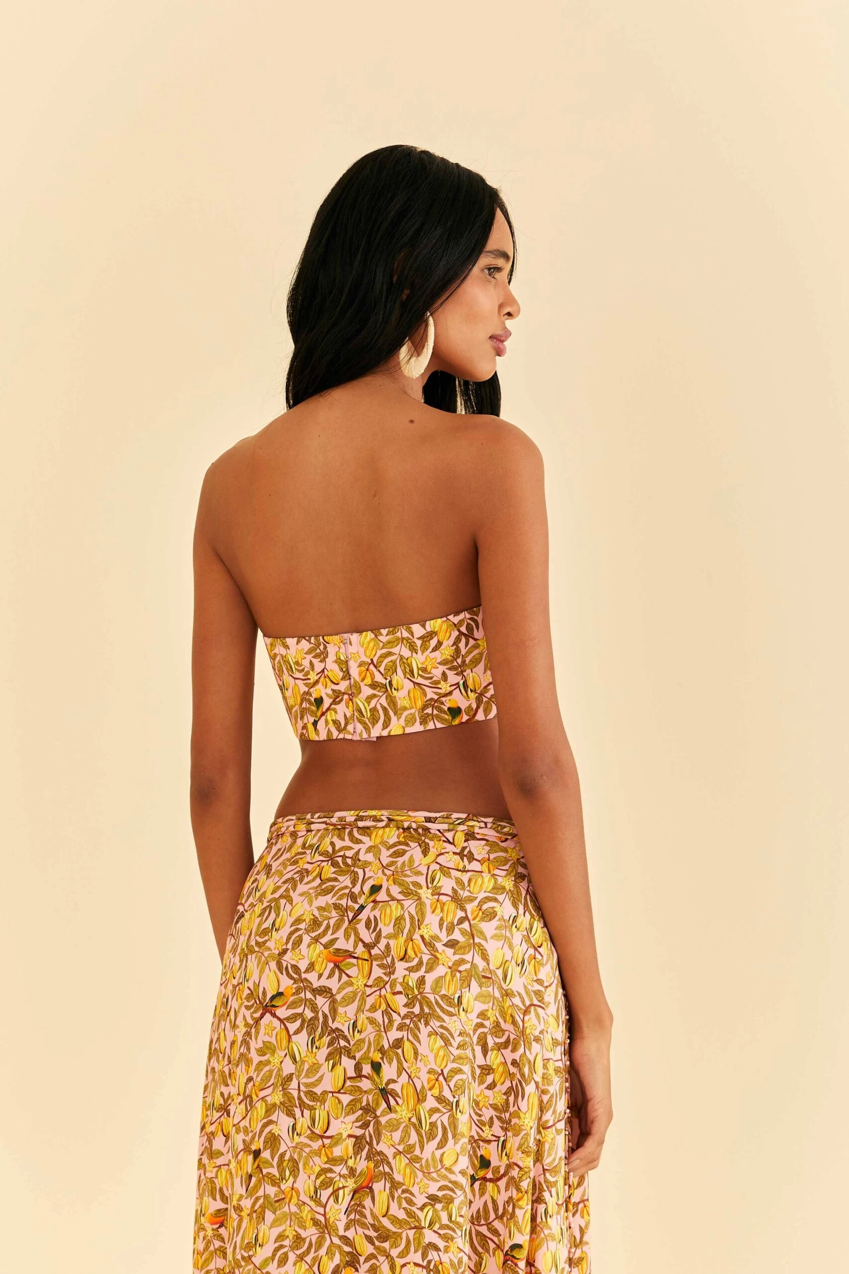 Farm Rio Light Pink Star Fruit Crop Top 4 Farm Rio Light Pink Star Fruit Crop Top - Image 4