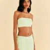 Farm Rio Mint Sleeveless Crop Top