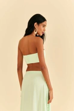 Farm Rio Mint Sleeveless Crop Top -Modern Dress World 316420 04