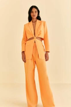 Farm Rio Peach Low Waisted Pants 7 Farm Rio Peach Low Waisted Pants -Modern Dress World 316423 03