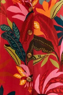 Farm Rio Red Rooster Leaves Long Sleeve Shirt -Modern Dress World 316428 05 9bfb6e23 4d23 47b3 a019 75ddc9e62a5c